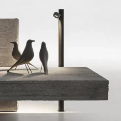 Karman LED tuinpadverlichting Jaco, 90 cm, bruin, aluminium, 1-lamp.