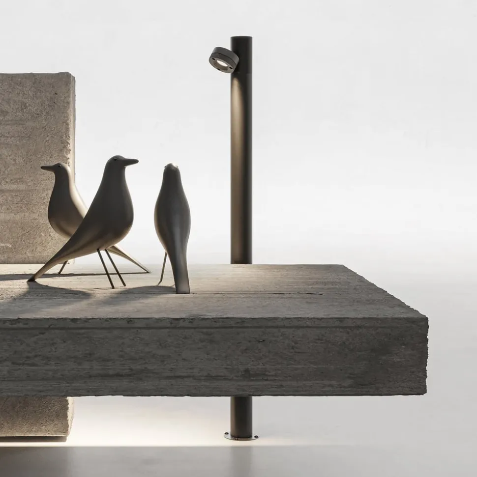 Karman LED tuinpadverlichting Jaco, 90 cm, bruin, aluminium, 1-lamp.