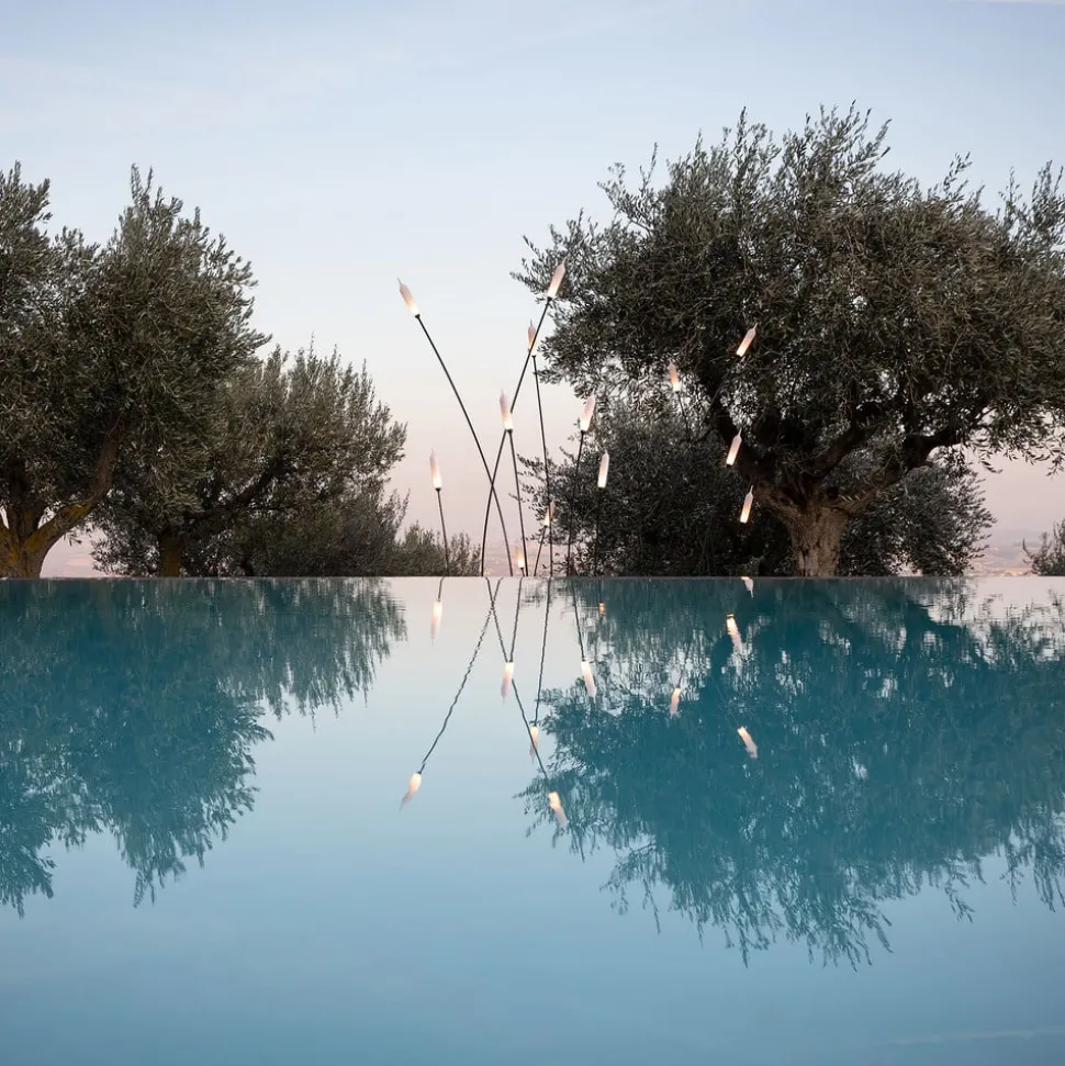 Karman Nilo LED-buiten-vloerlamp, hoogte 118 cm