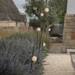 Karman Pois spies-vloerlamp IP65, 3.000K, 158 cm