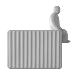 Karman Umarell decoratie figuur 13 cm, zittend