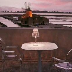 Kartell Big Battery - tafellamp IP54, transparant