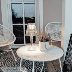 Kartell Big Battery - tafellamp IP54, transparant