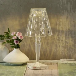 Kartell Big Battery - Tafellamp IP20, transparant