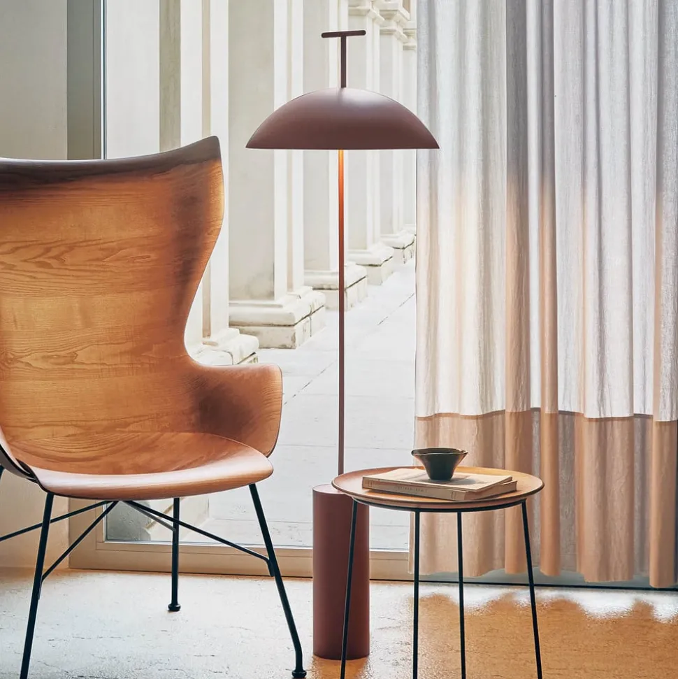 Kartell Geen-A LED vloerlamp, baksteenrood