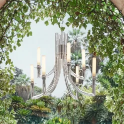 Kartell Khan kroonluchter, Ø 77 cm transparant