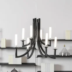 Kartell Khan kroonluchter, Ø 77 cm zwart