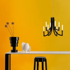 Kartell Khan kroonluchter, Ø 77 cm zwart