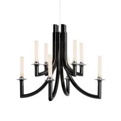 Kartell Khan kroonluchter, Ø 77 cm zwart