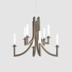 Kartell Khan kroonluchter, Ø 77 cm brons mat