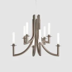 Kartell Khan kroonluchter, Ø 77 cm brons mat