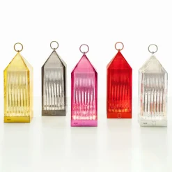 Kartell Lantern LED tafellamp, rookgrijs IP54