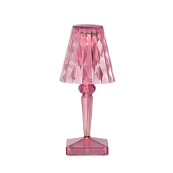 Kartell LED tafellamp Batterij, 30 cm, roze, IP54