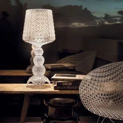 Kartell LED tafellamp Mini Kabuki, helder, hoogte 70 cm