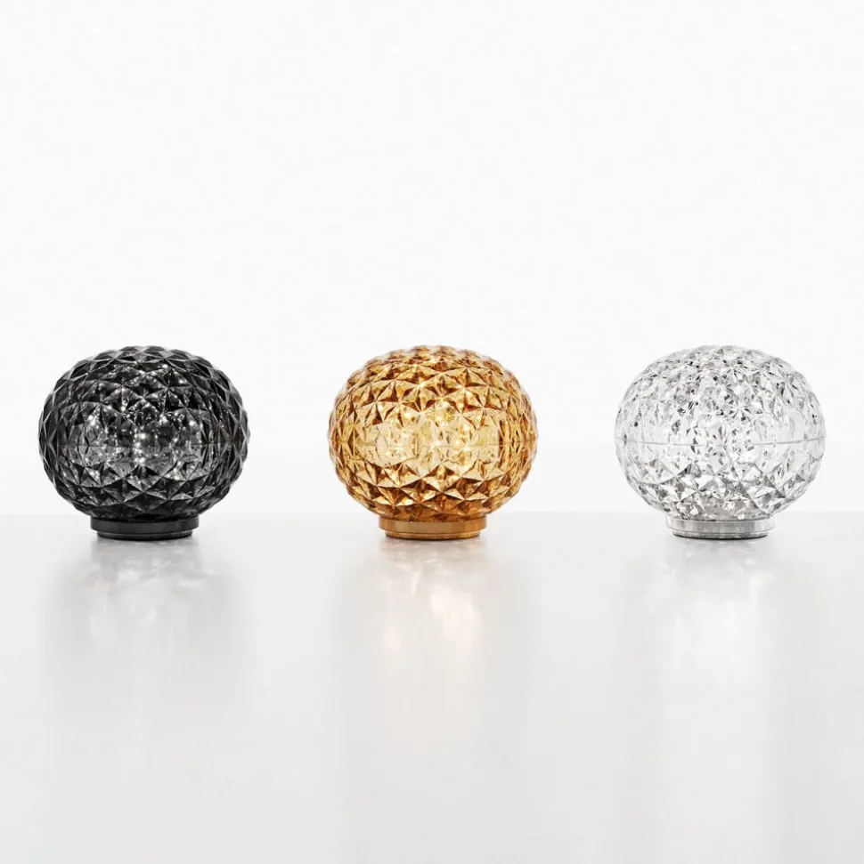 Kartell Mini Planet LED tafellamp, rookgrijs