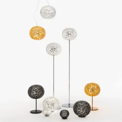 Kartell Mini Planet LED tafellamp, rookgrijs