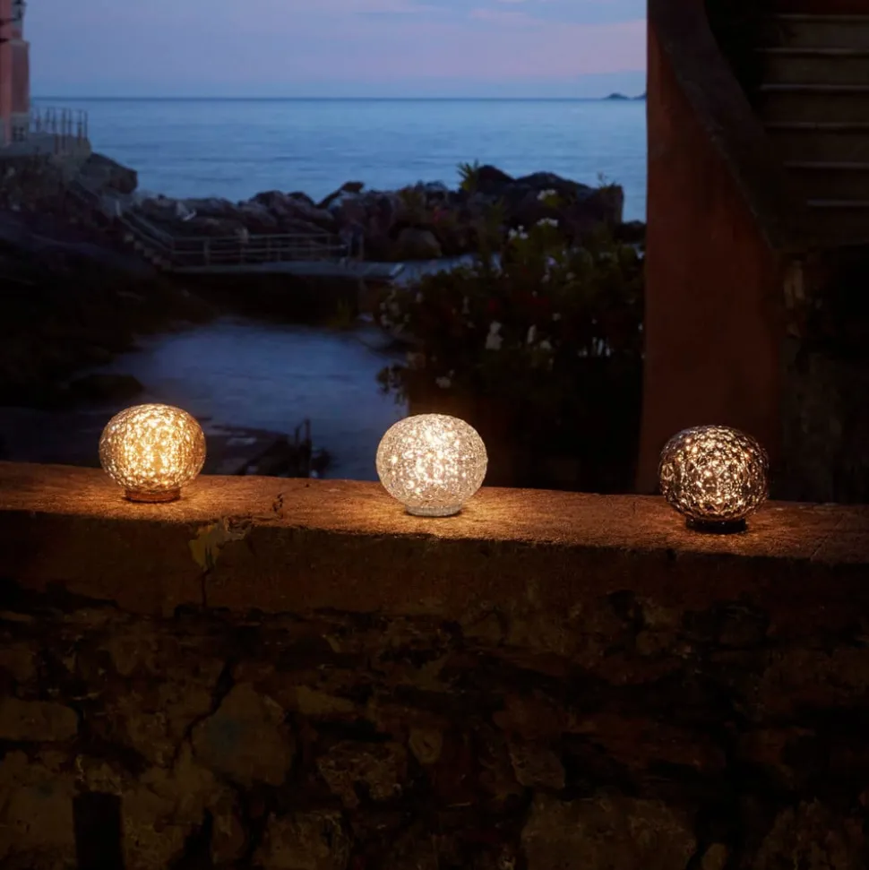 Kartell Mini Planet LED tafellamp, rookgrijs