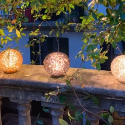 Kartell Mini Planet LED tafellamp, rookgrijs