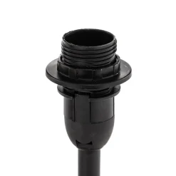 Kate tafellamp met stoffen kap, zwart/goud