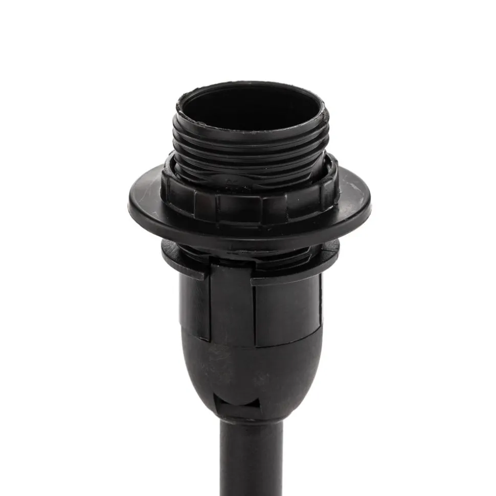 Kate tafellamp met stoffen kap, zwart/goud