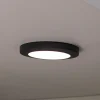 Kayah LED buiten plafondlamp, IP54, Ø 30 cm, antraciet