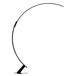 kdln LED vloerlamp Kyudo, zwart, hoogte 212 cm