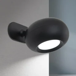 Kerby LED tafellamp, oplaadbaar, zwart, hoogte 40 cm, aluminium