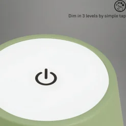 Kiki LED tafellamp, lime groen, IP44, 3.000K