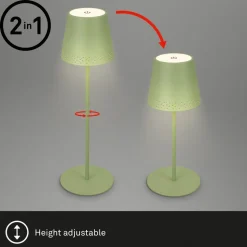 Kiki LED tafellamp, lime groen, IP44, 3.000K