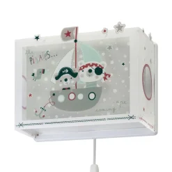 Kinder wandlamp The Pirates met stekker