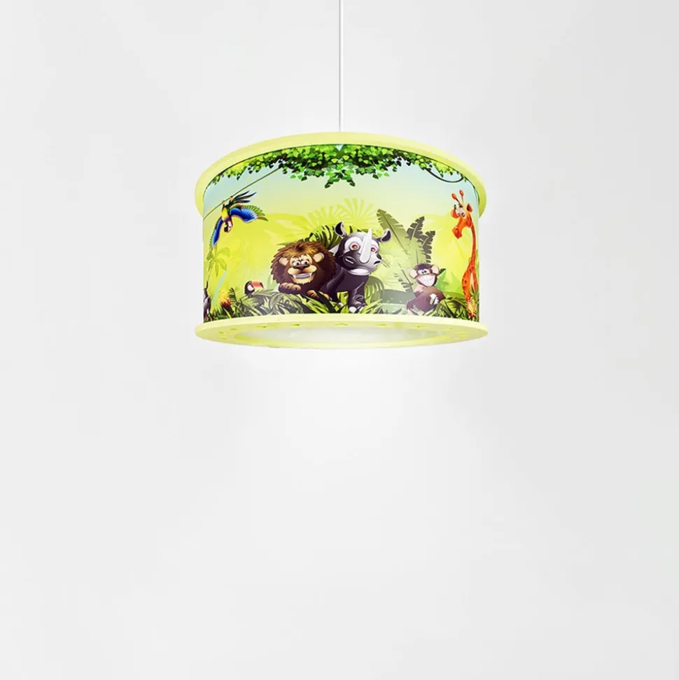 Kinderkamer hanglamp wildernis met jungle-motief