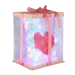 Kinderkamer tafellamp Brondar beer, rood, hoogte 32 cm