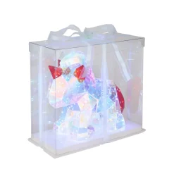 Kinderkamer tafellamp Brondar eenhoorn, rood, hoogte 26 cm