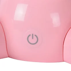 Kindertafellamp Dodo bunny, roze/wit, dimbaar, ABS