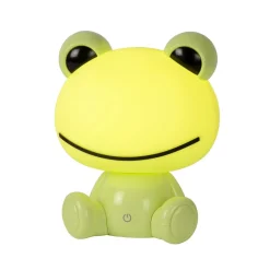 Kindertafellamp Dodo kikker, groen, dimbaar, ABS