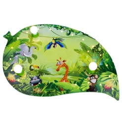 Kinder-wandlamp Wildernis met LED-lichteffecten