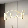 Kira LED hanglamp, goudkleurig, lengte 102 cm, 4000 K