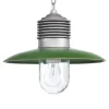 Klassieke buiten hanglamp Ampère aluminium/groen