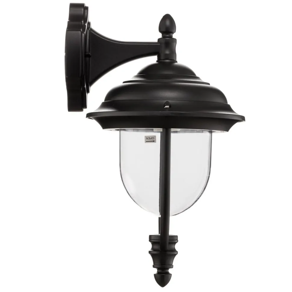 Klassieke buitenwandlamp PARMA hangend, zwart