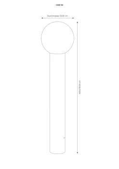 Klassieke Kekoa tuinpadverlichting van roestvrij staal