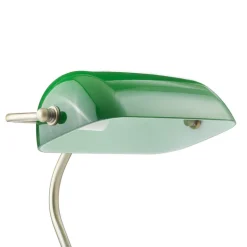 Klassieke tafellamp Bankers, 42 cm, groen
