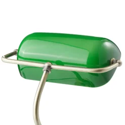 Klassieke tafellamp Bankers, 42 cm, groen