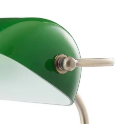 Klassieke tafellamp Bankers, 42 cm, groen