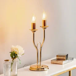 Klassieke tafellamp Retro, goud