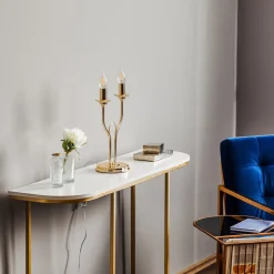 Klassieke tafellamp Retro, goud