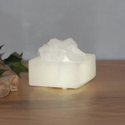 Kleine LED zoutkristallen schaal