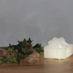 Kleine LED zoutkristallen schaal