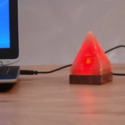Kleine USB-tafellamp piramide voor Computer