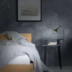 Klemlamp Hygge Comfort light Retro, zwart