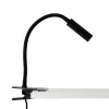 Klemlamp Lagos, zwart, metaal, 30 cm, leeslamp, G9